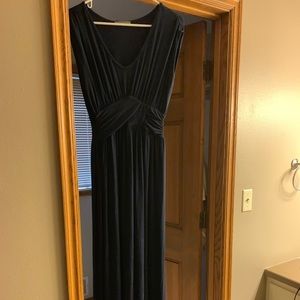 Navy long dress